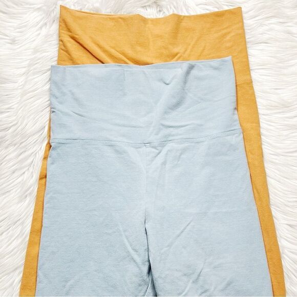 Fiestar Midi Athleisure Shorts Set Blue and Orange Size Medium - Picture 2 of 6